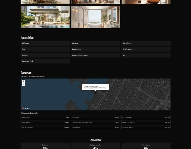 اسکرین‌شات صفحه جزئیات Solaya Jumeirah در Black Falcon
